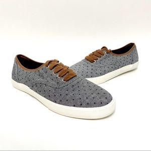 austin trading co | herringbone dot canvas sneakers 10